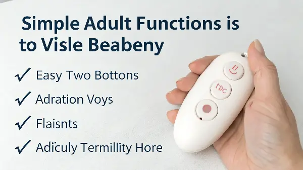 Close-up of a toy with a single, easy-to-press button