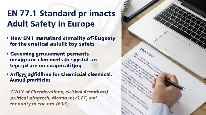 Diagram highlighting EN 71-3 chemical testing aspects