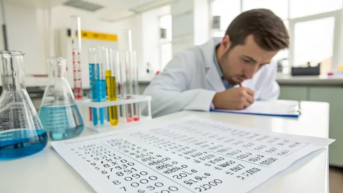 Scientist Reviewing Chemical Test Results