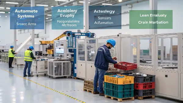 A clean and efficient factory floor showing TPE manufacturing equipment