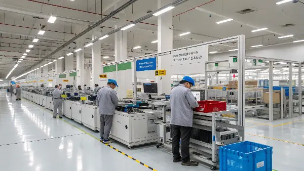 An automated robotic arm moving a TPE product in a factory setting