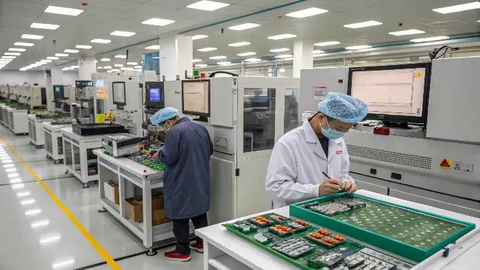 A close-up of the internal electronics of a smart adult toy being assembled