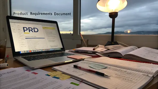 A designer sketching a new product based on market research data
