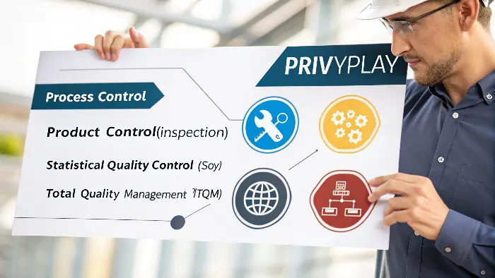 An infographic illustrating the four types of quality control systems.