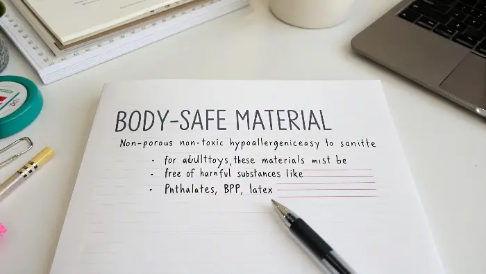 Icons representing non-toxic, hypoallergenic, and easy-to-clean properties