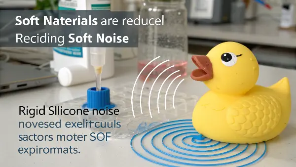 a finger pressing into a soft piece of body-safe silicone