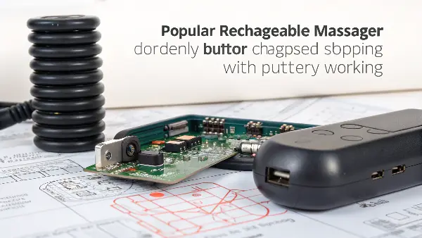 Inspecting a Failed Massager A technician inspecting the internal components of a failed massage gun.