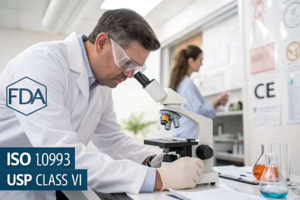 High-Quality Medical-Grade Silicone for Adult Toys a close-up of smooth, high-quality medical-grade silicone material