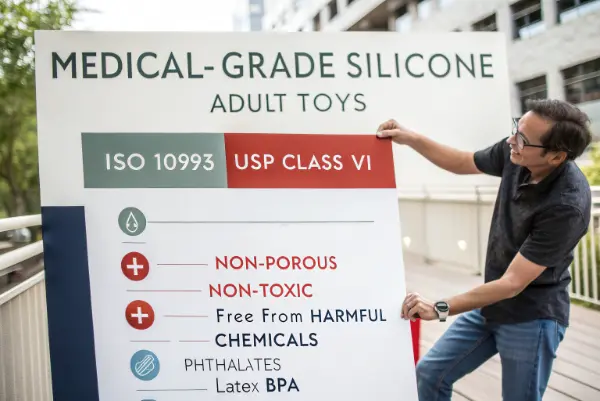 Biocompatibility Testing for Medical-Grade Silicone a laboratory setting with silicone samples being tested
