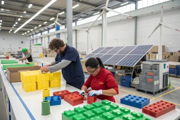 Sustainable Manufacturing Facility Eco-friendly factory floor